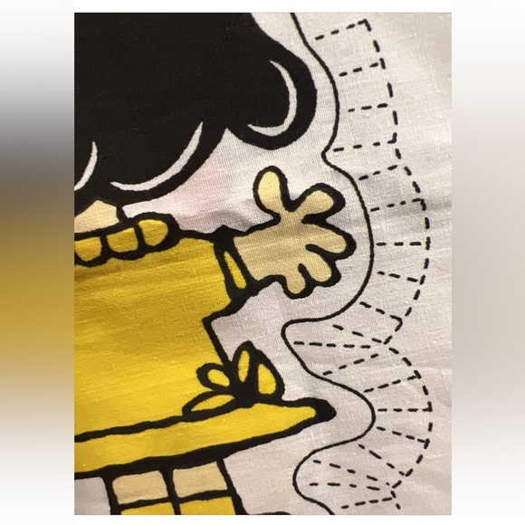 Vintage Peanuts Gang Fabric Panel Charlie Brown Snoopy Lucy Linus Sally - Picture 8 of 9